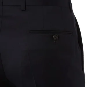 Bestes Angebot ? Windsor Anzug-Hose Aus Reiner Schurwolle – Marineblau ? 9