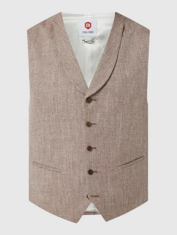 Aktion ? CG – Club Of Gents Weste Aus Baumwolle Modell ‘Paddy’ – Rot ? 3