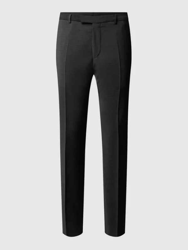Rabatt ❤️ Strellson Slim Fit Anzughose Mit Bügelfalten ‘Flex Cross’ – Anthrazit ? 3