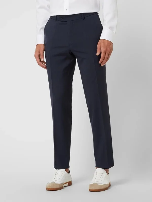 Bestpreis ? Carl Gross Anzughose Aus Schurwolle Modell ‘Sven’ – Marineblau ? 5