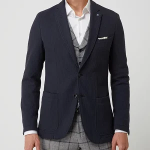 Aktion ? CG – Club Of Gents Slim Fit 2-Knopf-Sakko Aus Jersey Modell ‘Carter’ – Blau ? 15
