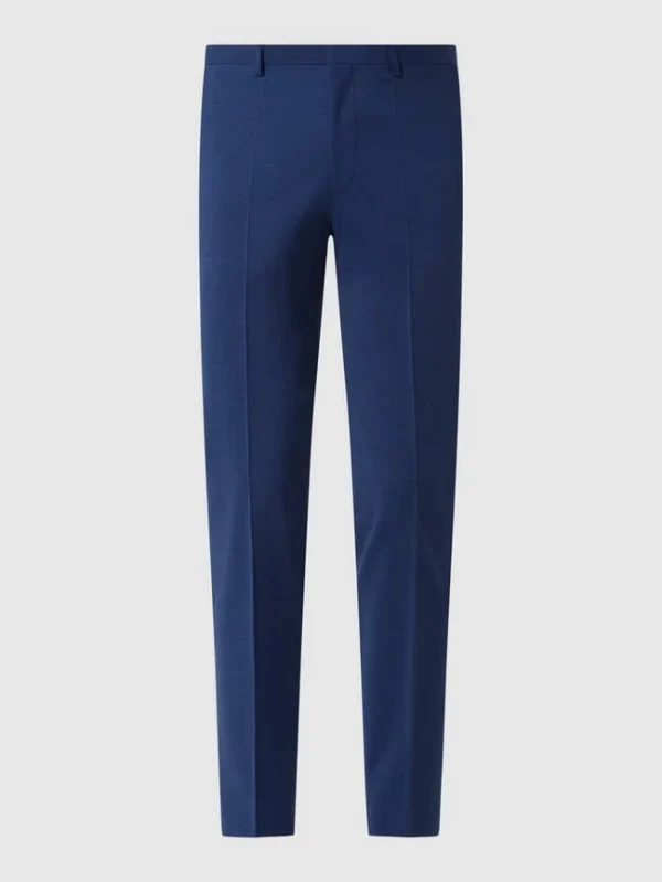 Bestes Angebot ? Roy Robson Anzughose Mit Schurwoll-Anteil Modell ‘Slacks’ – Blau ❤️ 3