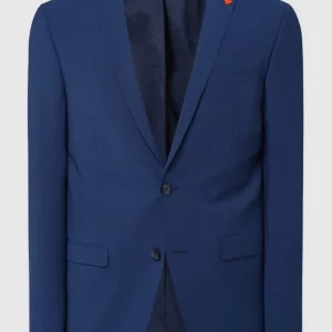 Bestpreis ? Roy Robson Extra Slim Fit 2-Knopf-Sakko Mit Schurwoll-Anteil – Blau ? 11