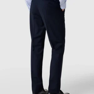 Schlussverkauf ? BOSS Anzughose In Unifarbenem Design – Marineblau ⌛ 15
