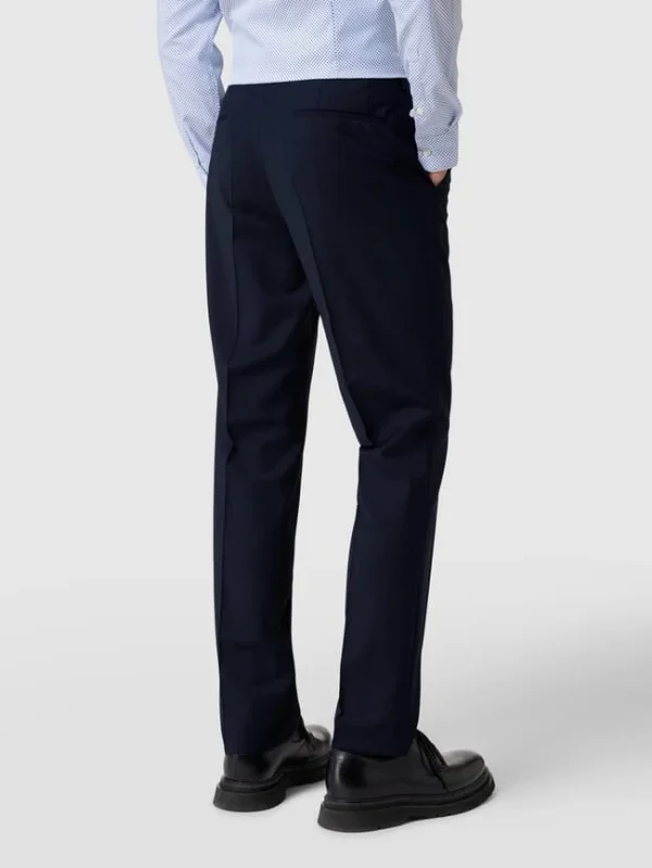 Schlussverkauf ? BOSS Anzughose In Unifarbenem Design – Marineblau ⌛ 6