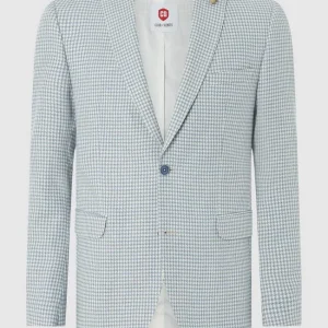 Bestpreis ? CG – Club Of Gents Slim Fit 2-Knopf-Sakko Mit Leinen-Anteil Modell ‘Paul’ – Hellblau ✨ 11
