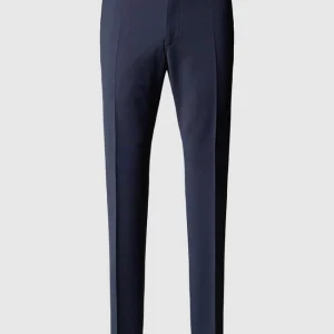 Aktion ? Strellson Slim Fit Anzughose Mit Bügelfalten ‘Flex Cross’ – Marineblau ❤️ 9