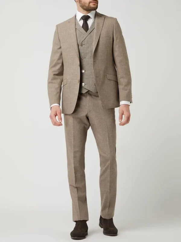 Billig ? Atelier Torino Weste Mit Leinen-Anteil Modell ‘Anno’ – Beige ? 1