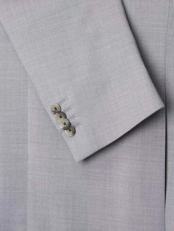 Großhandel ❤️ JOOP! Collection Modern Fit 2-Knopf-Sakko Mit Schurwoll-Anteil Modell ‘Finch’ – Hellgrau Meliert ⌛ 3