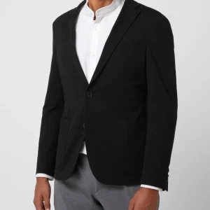 Schlussverkauf ? Baldessarini Slim Fit 2-Knopfsakko Mit Anstecknadel Modell ‘Seba’ – Schwarz ? 14