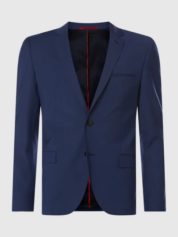 Neu ? HUGO Extra Slim Fit 2-Knopf-Sakko Mit Stretch-Anteil Modell ‘Arti’ – Royalblau ✔️ 1