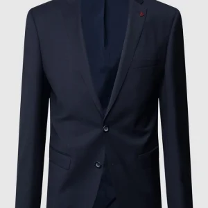 Auslauf ? Roy Robson Slim Fit 2-Knopf-Sakko Aus Schurwolle ‘Techno Suit’ – Marineblau ? 9