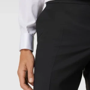 Bestpreis ? Pierre Cardin Anzughose Mit Label-Patch – Schwarz ? 11