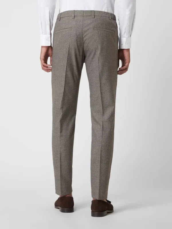 Budget ? Pierre Cardin Anzughose Mit Stretch-Anteil Modell ‘Rick’ – Aubergine Meliert ? 6