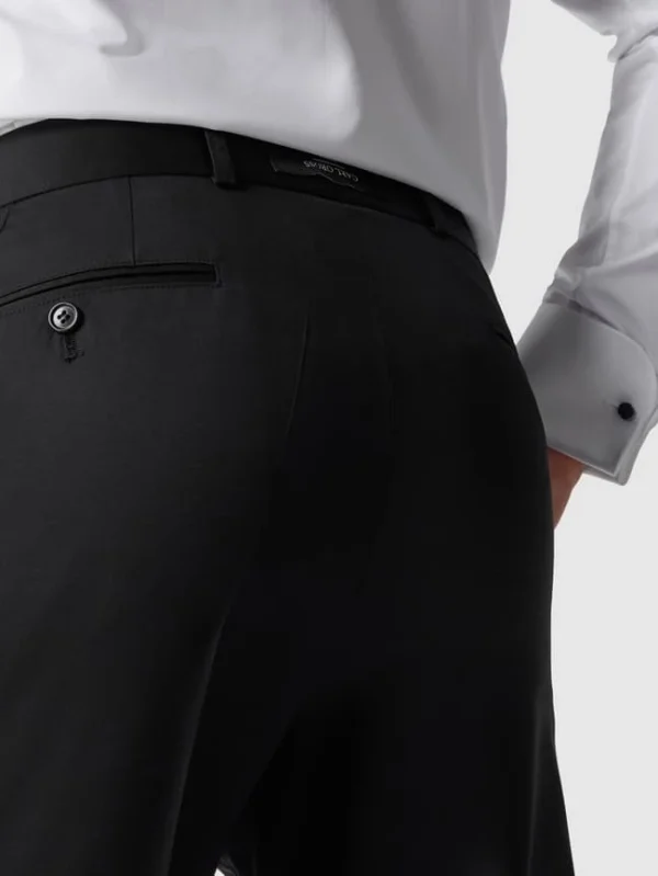 Besorgen ? Carl Gross Modern Fit Anzughose Aus Schurwolle – Schwarz ? 4