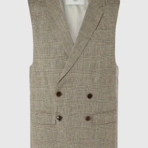 Beste Bewertungen von ? Carl Gross Modern Fit Weste Aus Leinen Modell ‘Farrington’ – Mittelbraun ? 9