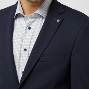 Am billigsten ? DIGEL Modern Fit 2-Knopf-Sakko Aus Jersey Modell ‘Edison’ – Marineblau ✨ 13