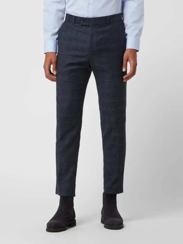 Bestpreis ? Strellson Slim Fit Anzughose Mit Leinen-Anteil Modell ‘Till’ – Marineblau ? 5