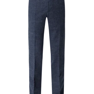 Rabatt ? Atelier Torino Slim Fit Anzughose Mit Leinen-Anteil – Marineblau ? 9