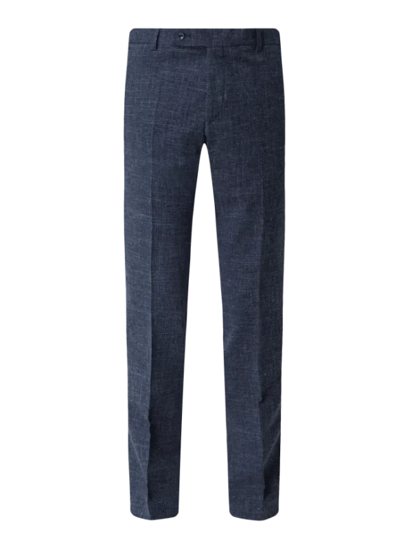 Rabatt ? Atelier Torino Slim Fit Anzughose Mit Leinen-Anteil – Marineblau ? 3