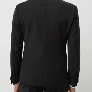 Besorgen ✔️ Cinque Super Slim Fit Smoking-Jacke Mit Schurwoll-Anteil Modell ‘Cifestivo’ – Schwarz ? 16