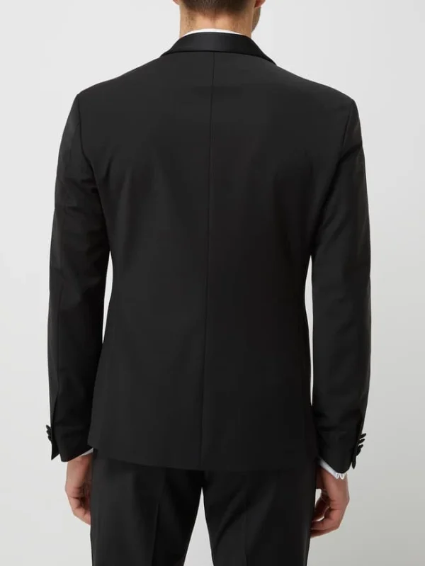 Besorgen ✔️ Cinque Super Slim Fit Smoking-Jacke Mit Schurwoll-Anteil Modell ‘Cifestivo’ – Schwarz ? 6
