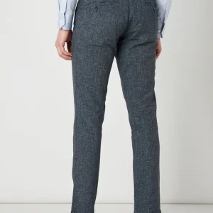 Rabatt ? Carl Gross Modern Fit Anzughose Aus Leinenmischung Modell ‘Todi’ – Hellblau ? 15