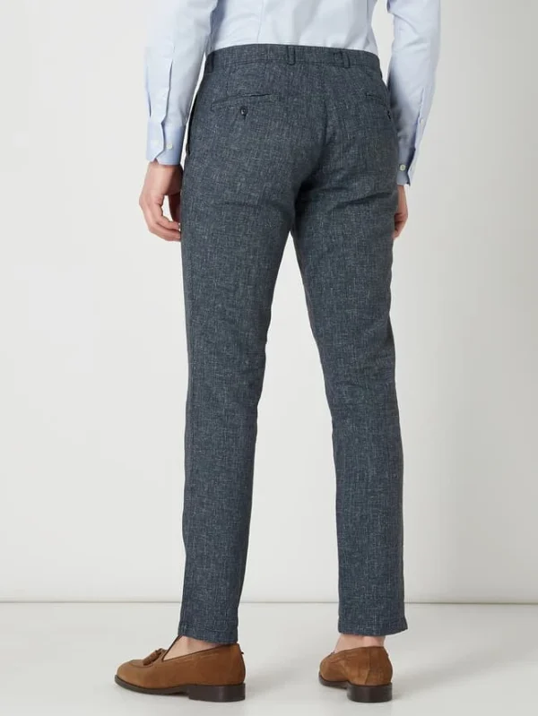 Rabatt ? Carl Gross Modern Fit Anzughose Aus Leinenmischung Modell ‘Todi’ – Hellblau ? 6