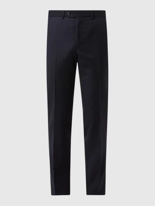 Großhandel ? DIGEL Modern Fit Anzughose Aus Schurwolle Modell ‘Per’ – Marineblau ? 3