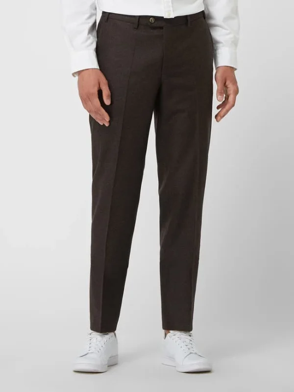 Neu ? Hiltl Regular Fit Anzughose Aus Schurwolle Modell ‘Piacenza’ – Dunkelbraun ? 5