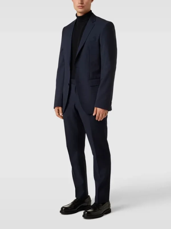 Bestpreis ⌛ BOSS Slim Fit Anzughose Mir Eingrifftaschen Modell ‘Genius’ – Marineblau ? 1