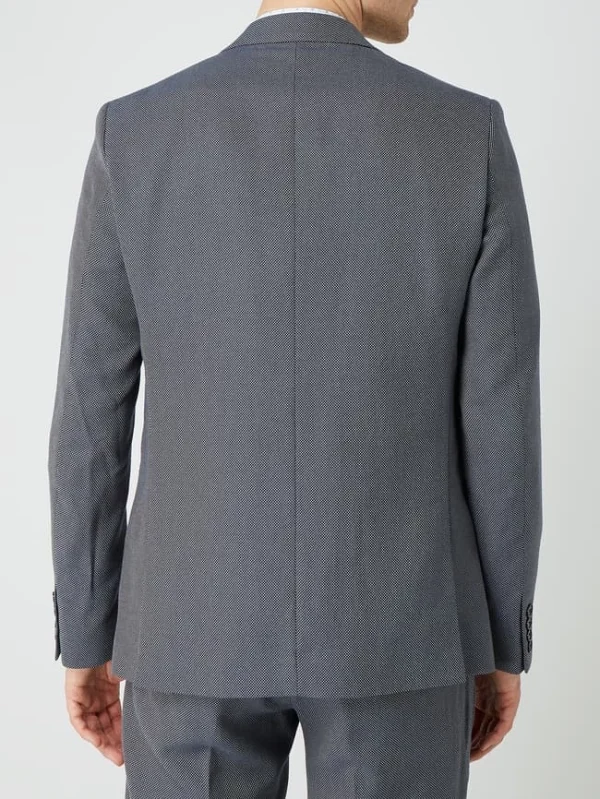 Schlussverkauf ? Matinique Slim Fit 2-Knopf-Sakko Mit Leinen-Anteil Modell ‘Mageorge’ – Marineblau ? 6