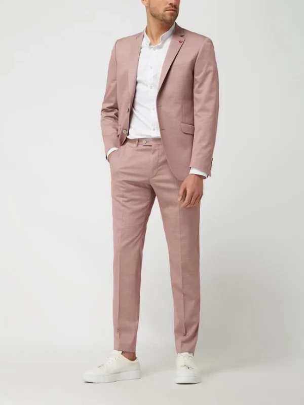 Neu ? DIGEL Slim Fit Anzughose Mit Stretch-Anteil Modell ‘Franco’ – Altrosa ? 1
