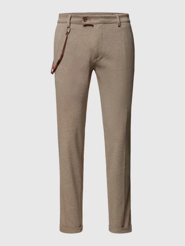 Aktion ? CG – Club Of Gents Stoffhose Mit Hahnentrittmuster – Beige ? 3