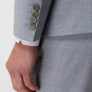 Auslauf ? DIGEL Slim Fit 2-Knopf-Sakko Aus Schurwolle Modell ‘Rod’ – Hellblau ? 19