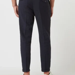 Großhandel ? Windsor Shaped Fit Anzughose Aus Leinenmischung Modell ‘Sapo’ – Marineblau ? 15