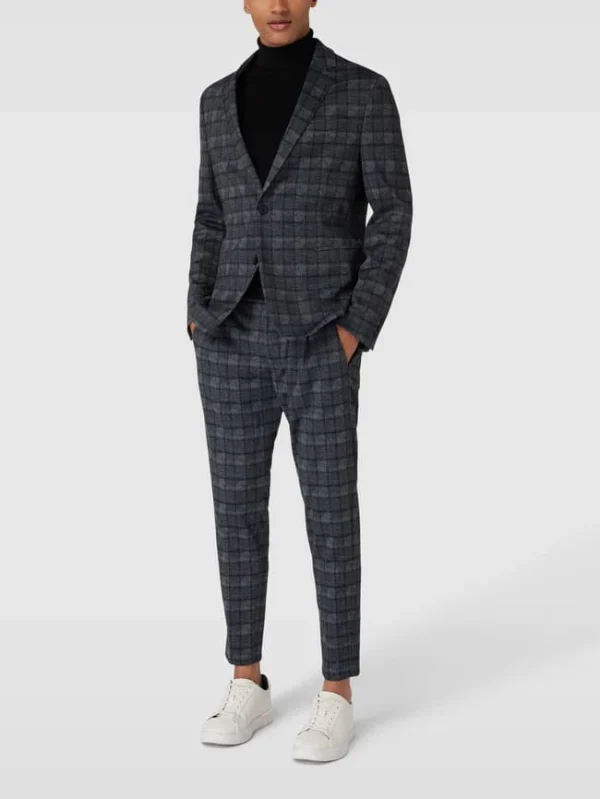 Billig ? Drykorn Hose Mit Allover-Muster Modell ‘Chasy’ – Dunkelblau ? 1