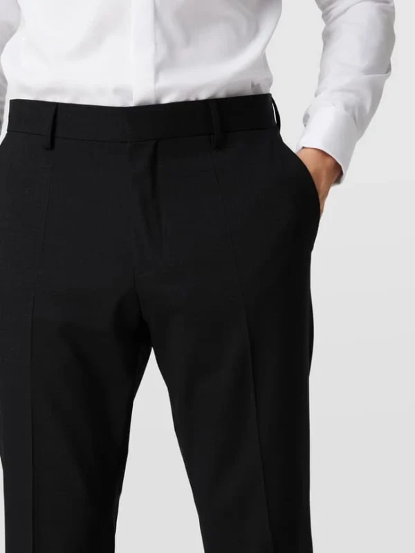 Angebote ? BOSS Slim Fit Anzughose Aus Schurwoll-Mix Modell ‘Genius’ – Anthrazit ? 4