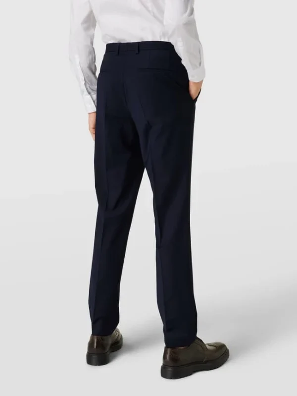 Am billigsten ✨ HUGO Hose Mit Bügelfalten Modell ‘Simmons’ – Marineblau ? 6
