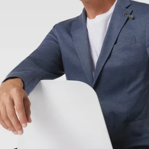 Auslauf ? Baldessarini Slim Fit 2-Knopfsakko Mit Anstecknadel Modell ‘Seba’ – Blau ? 11