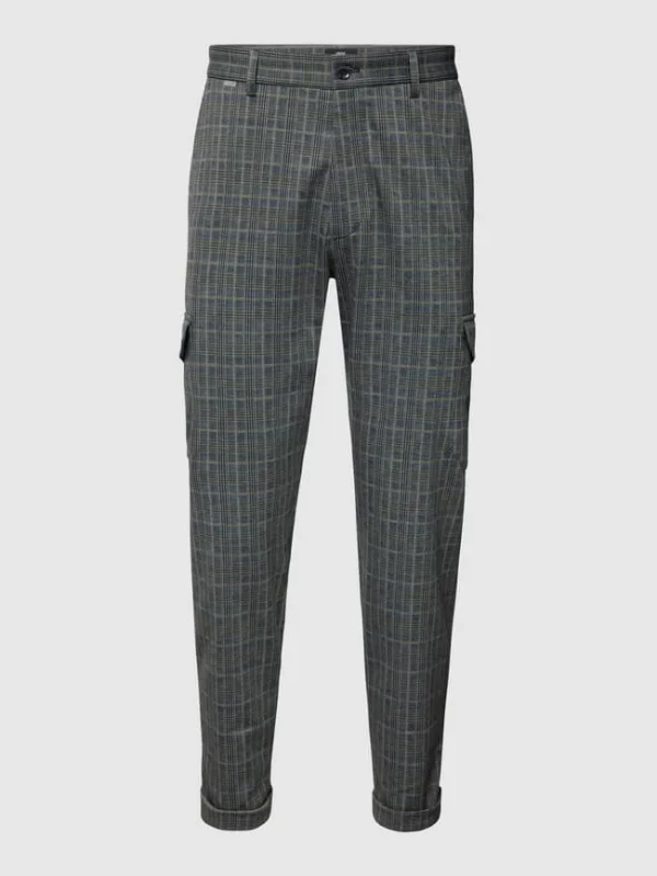 Brandneu ? Cinque Stoffhose Mit Karo-Muster Modell ‘CiBotto’ – Mittelgrau ? 3
