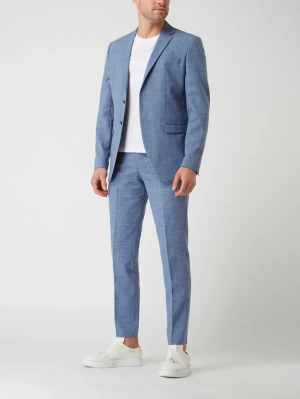 Großhandel ? Selected Homme Slim Fit Anzughose Mit Stretch-Anteil Modell ‘Oasis’ – Blau ✔️ 1