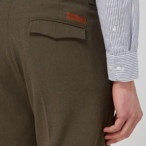 Brandneu ? MOS MOSH Bundfaltenhose Mit Stretch-Anteil Modell ‘Andrew Julian’ – Grün ? 11