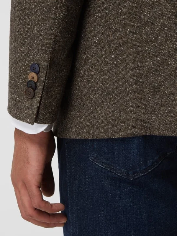 Bester Verkauf ? DIGEL Modern Fit 2-Knopf-Sakko Mit Pattentaschen Modell ‘Ezzo’ – Mittelbraun ? 4
