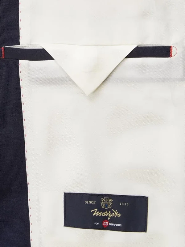Großhandel ? CG – Club Of Gents Slim Fit 2-Knopf-Sakko Aus Schurwolle YOUR OWN PARTY By CG – CLUB Of GENTS – Marineblau ? 4