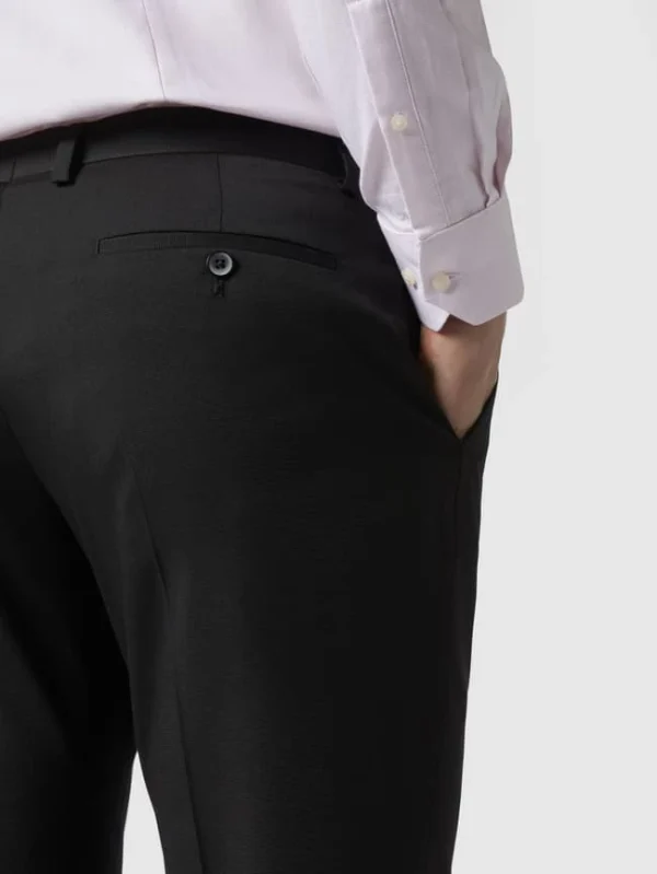 Coupon ? MCNEAL Business-Hose Mit Webstruktur – Schwarz ⭐ 4