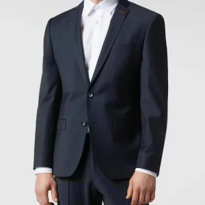 Coupon ? Roy Robson Slim Fit 2-Knopf-Sakko Aus Schurwollmischung – Marineblau ? 14