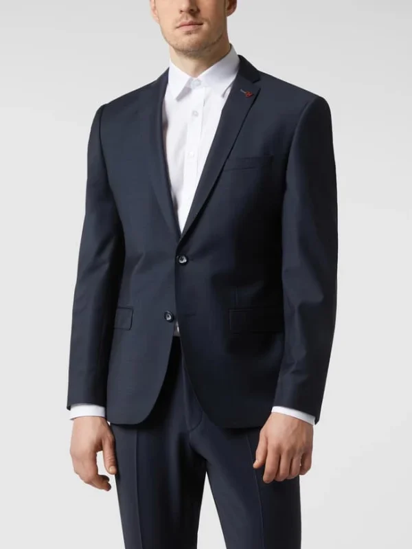 Coupon ? Roy Robson Slim Fit 2-Knopf-Sakko Aus Schurwollmischung – Marineblau ? 5