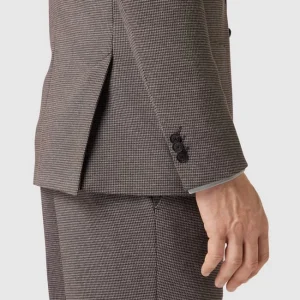 Blitzangebot ? JOOP! Collection Extra Slim Fit 2-Knopf-Sakko Mit Hahnentrittmuster – Mittelbraun ? 11