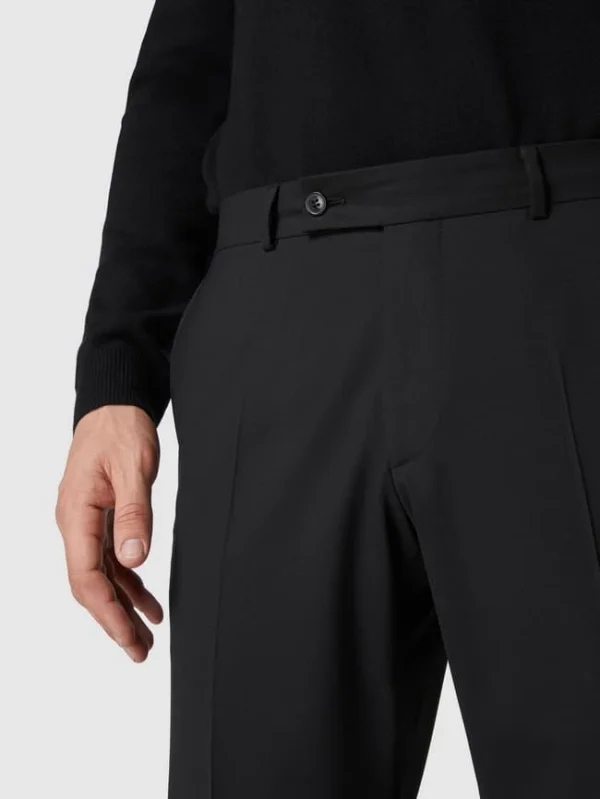 Billig ? Daniel Hechter Modern Fit Anzug-Hose Mit Stretch-Anteil – Schwarz ? 4